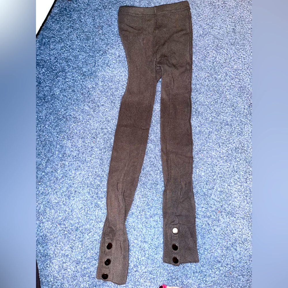 Extra Small Grey Leggings with Buttons - **NEVER WORN**